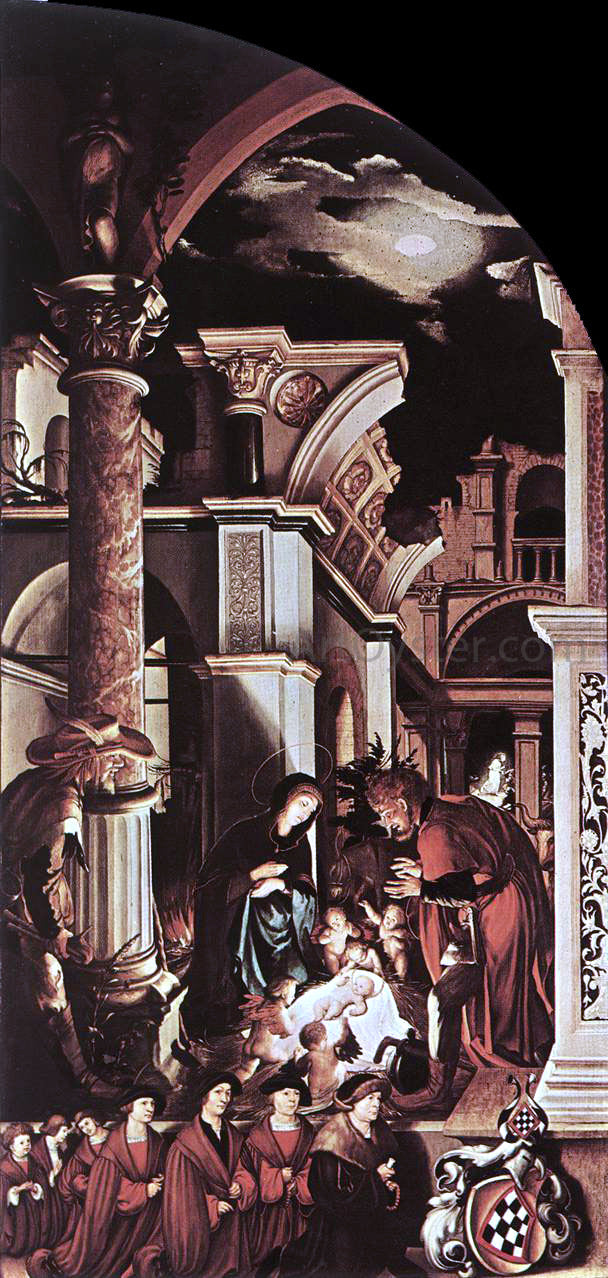 The Younger Hans Holbein The Oberried Altarpiece (right wing) - Canvas Print