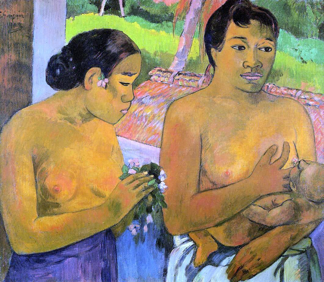 Paul Gauguin The Offering - Canvas Print