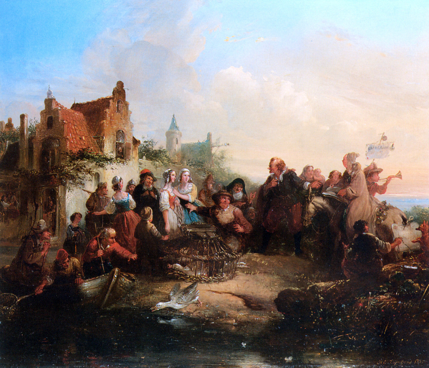 Hendricus Engelbertus Reijntjens The Offerings - Canvas Print