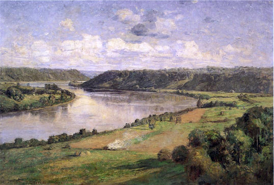 Theodore Clement Steele The Ohio river from the College Campus, Hanover - Canvas Print