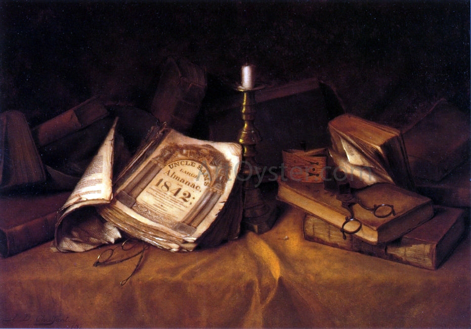 Jefferson David Chalfant The Old Almanac - Canvas Print