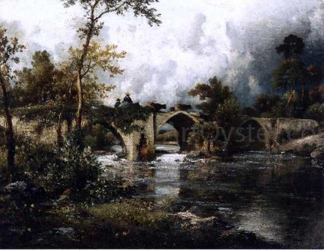 Jules Dupre The Old Bridge - Canvas Print
