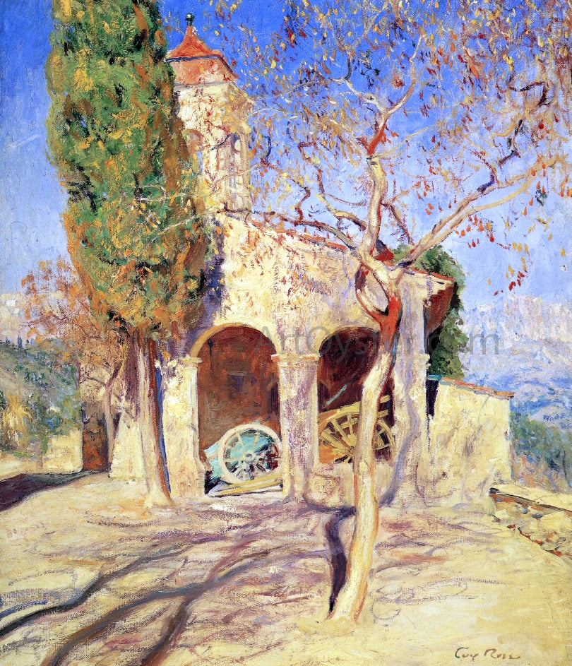 Guy Orlando Rose The Old Church at Cagnes - Canvas Print