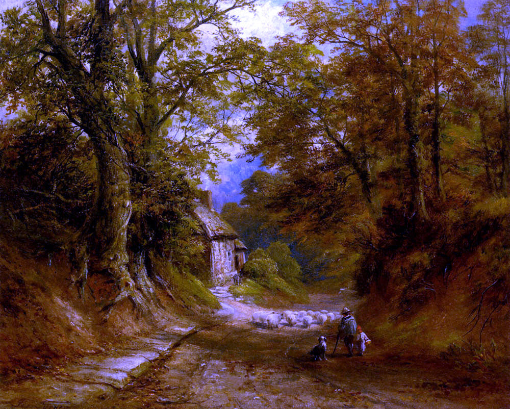 George Turner The Old Cottage, Littleover Lane - Canvas Print