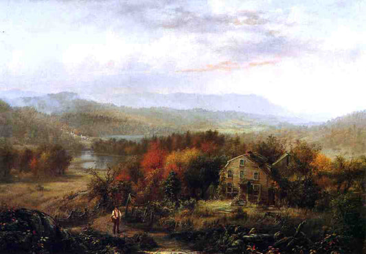 Jerome B. Thompson The Old Farmhouse - Canvas Print