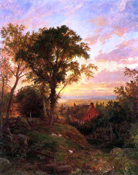 Jasper Francis Cropsey The Old Home - Canvas Print