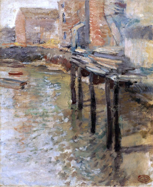 John Twachtman The Old Mill at Cos Cob - Canvas Print