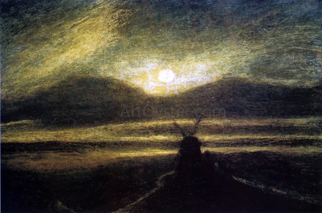 Albert Pinkham Ryder The Old Mill by Moonlight - Canvas Print
