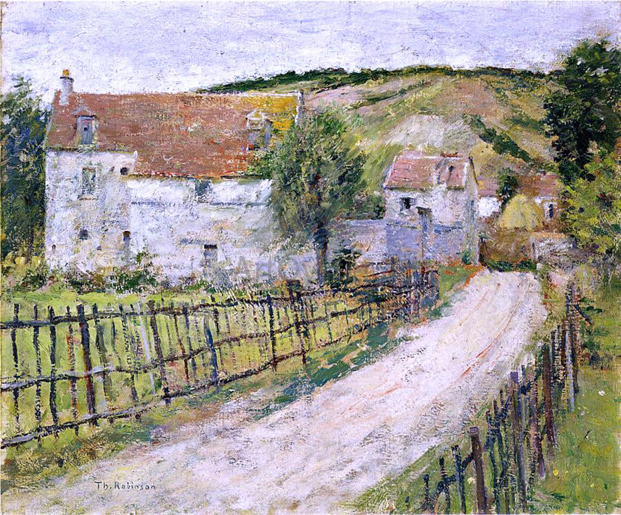 Theodore Robinson The Old Mills of Brookville (also known as Vieux Moulin) - Canvas Print