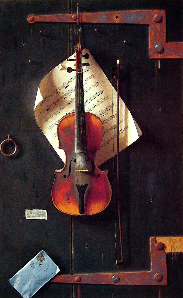 William Michael Harnett The Old Violin - Canvas Print