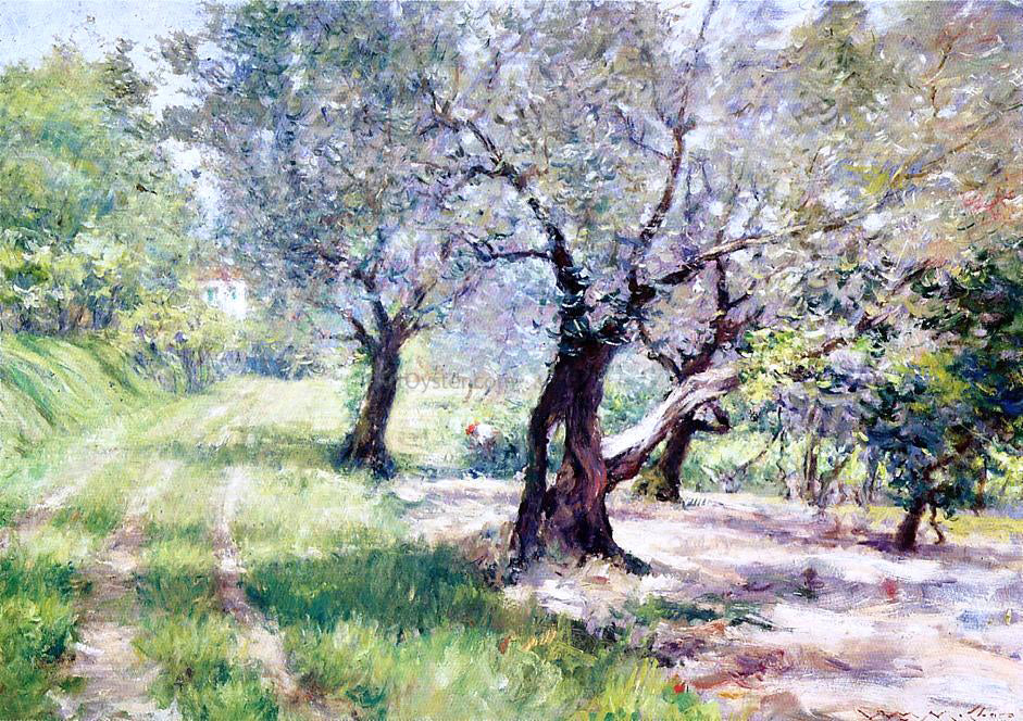 William Merritt Chase The Olive Grove - Canvas Print