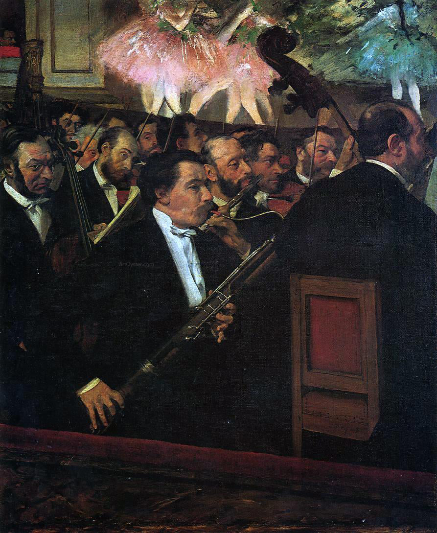 Edgar Degas The Orchestra of the Opera - Canvas Print