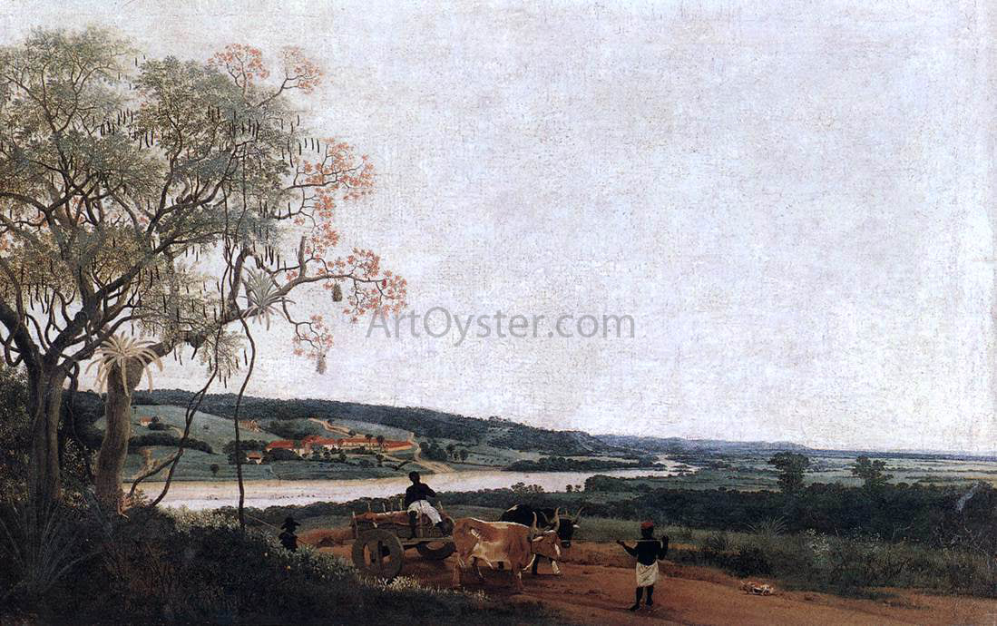 Frans Post The Ox Cart - Canvas Print