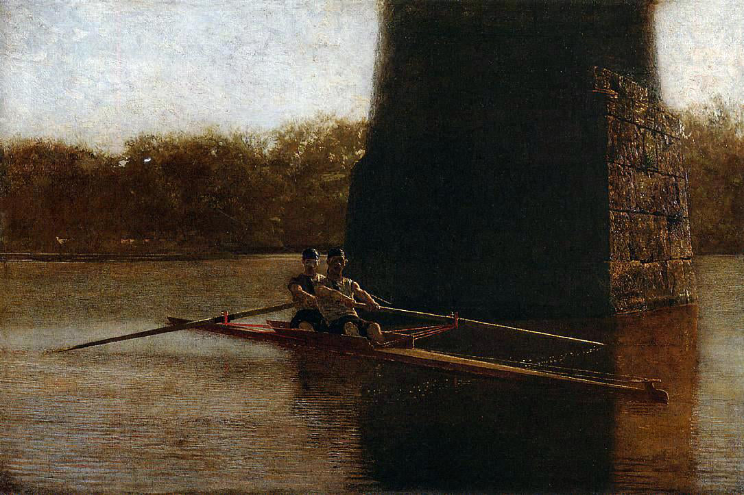 Thomas Eakins The Pair Oared Shell - Canvas Print