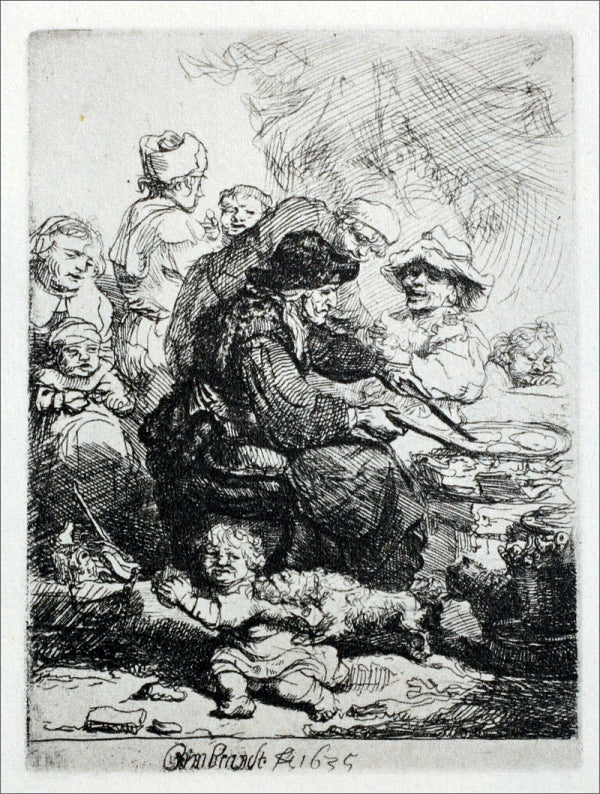 Rembrandt Van Rijn The Pancake Woman - Canvas Print