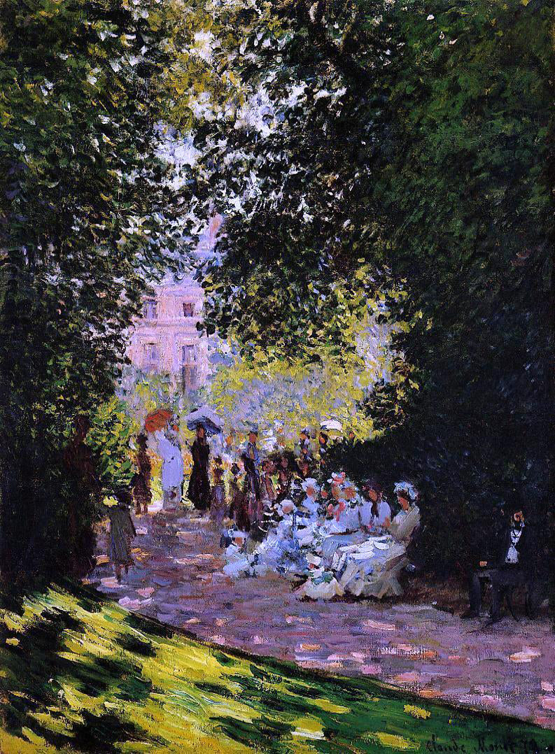 Claude Oscar Monet The Parc Monceau - Canvas Print