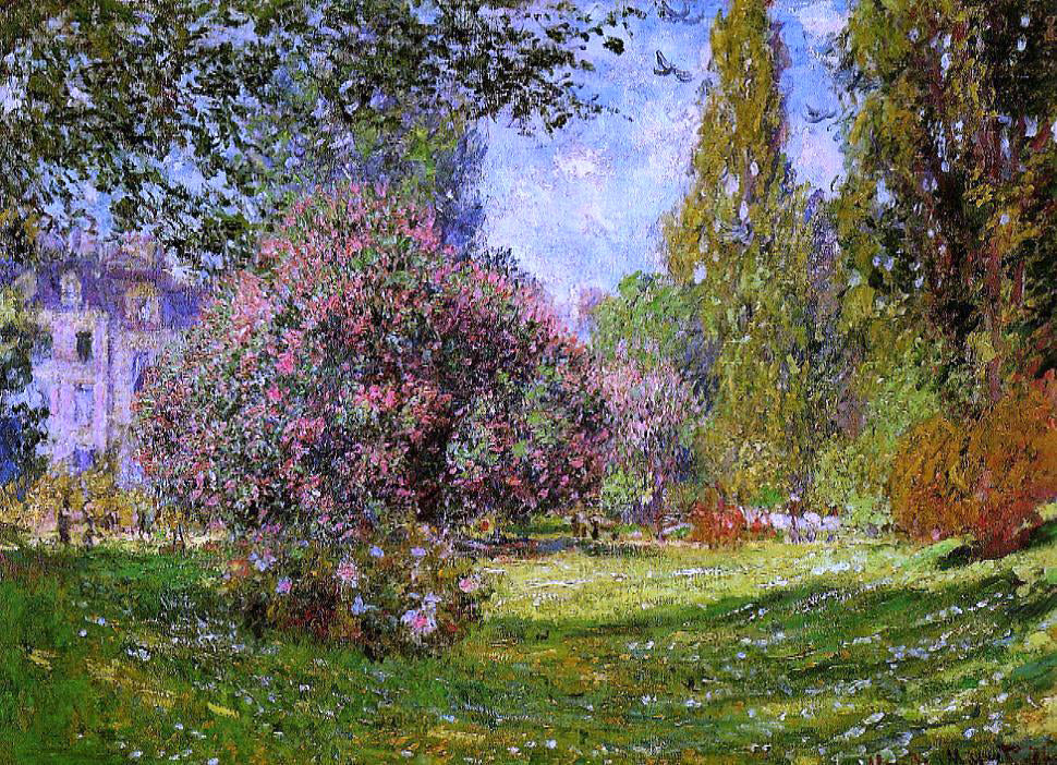 Claude Oscar Monet The Parc Monceau, Paris - Canvas Print
