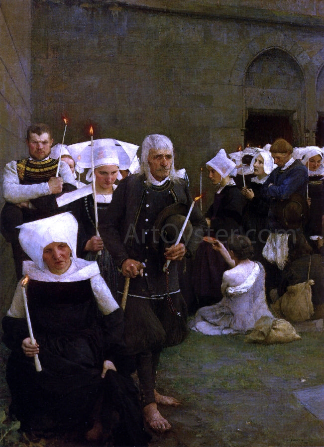 Pascal Adolphe Jean Dagnan-Bouveret The Pardon in Brittany - Canvas Print