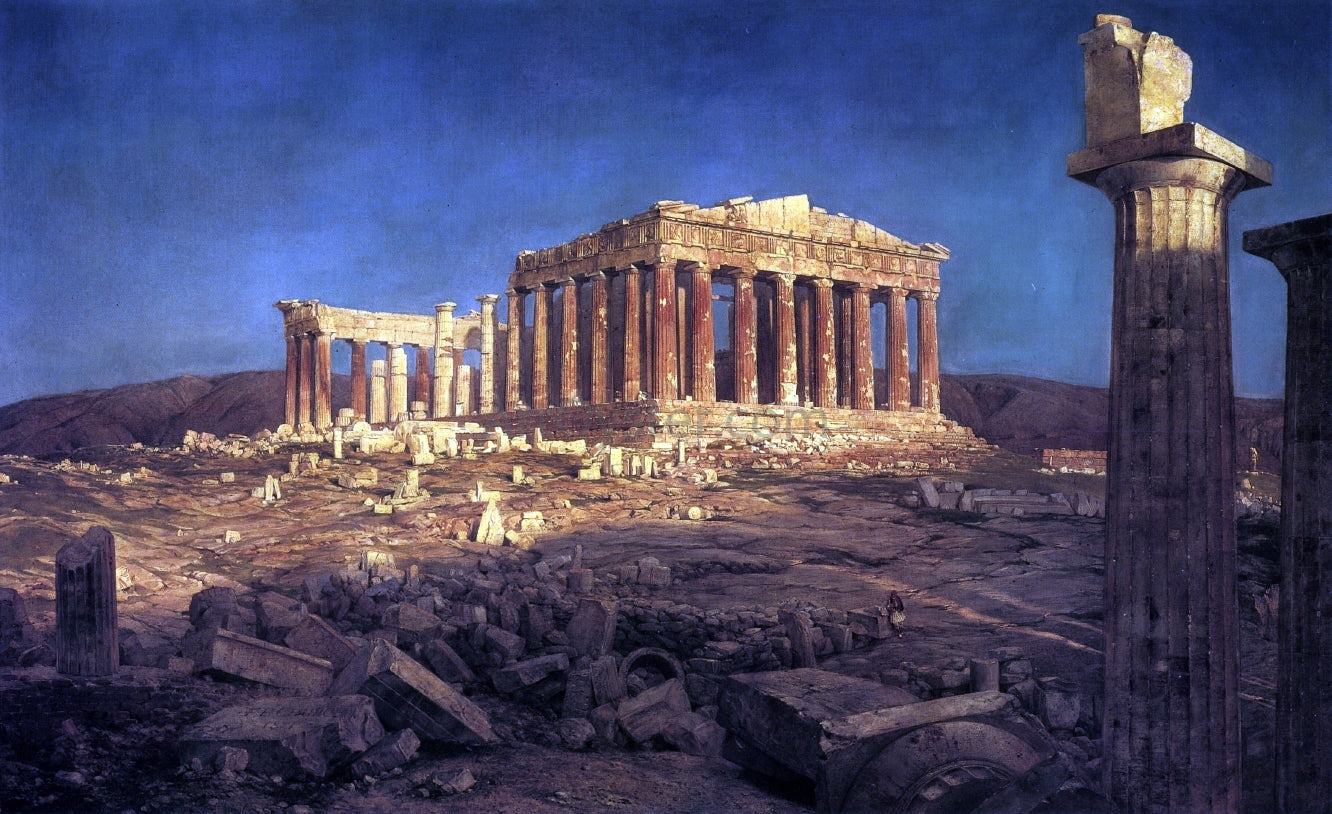 Frederic Edwin Church The Parthenon - Canvas Print