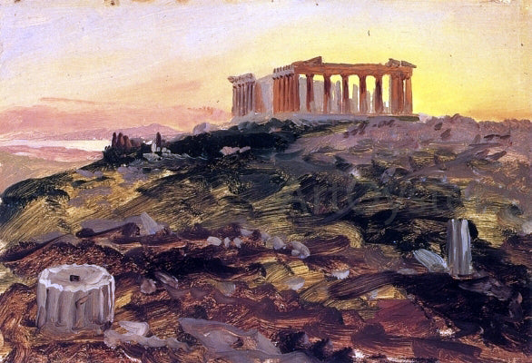 Frederic Edwin Church The Parthenon from the Southeast - Canvas Print