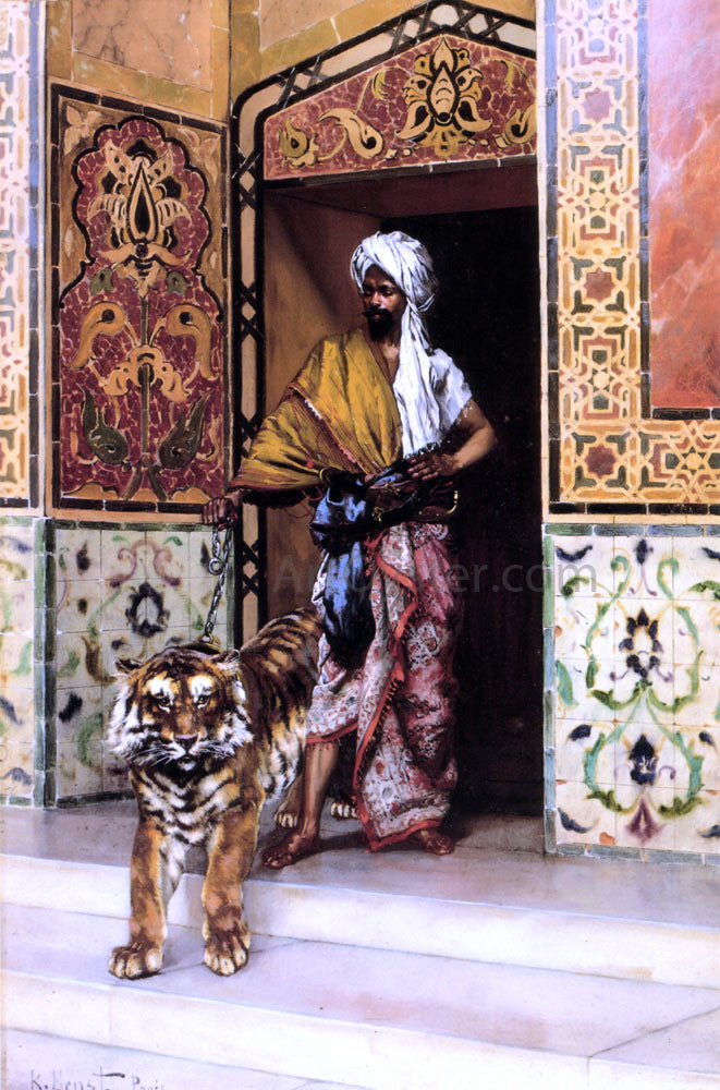 Rudolph Ernst The Pasha's Favourite Tiger - Canvas Print