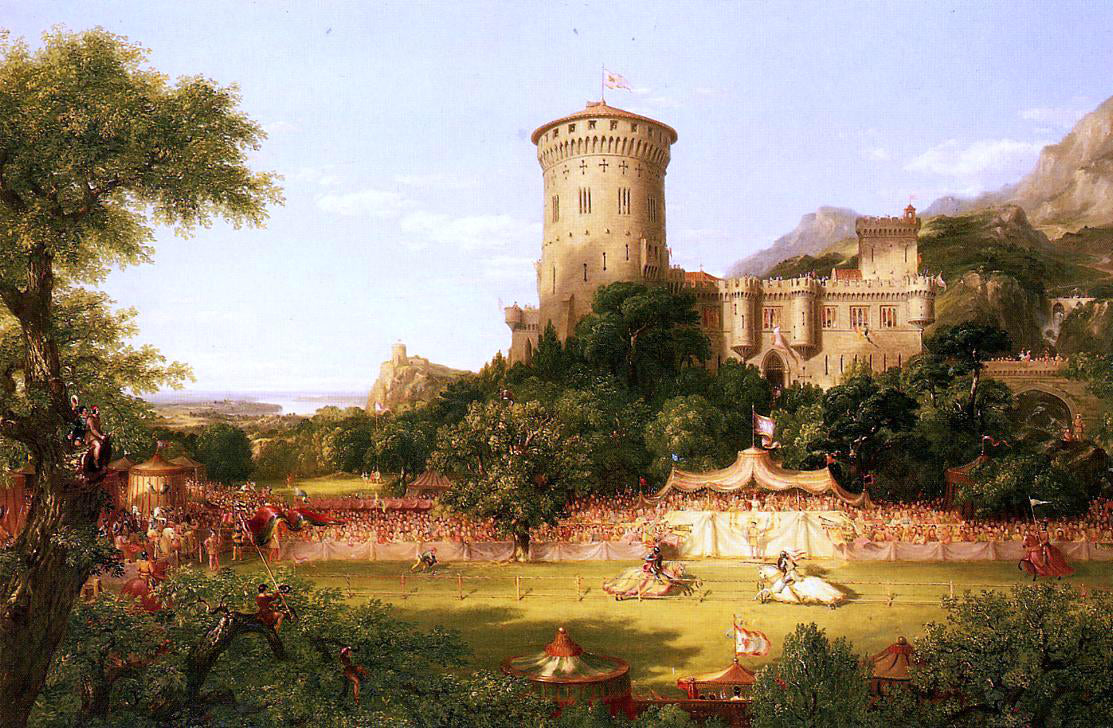 Thomas Cole The Past - Canvas Print