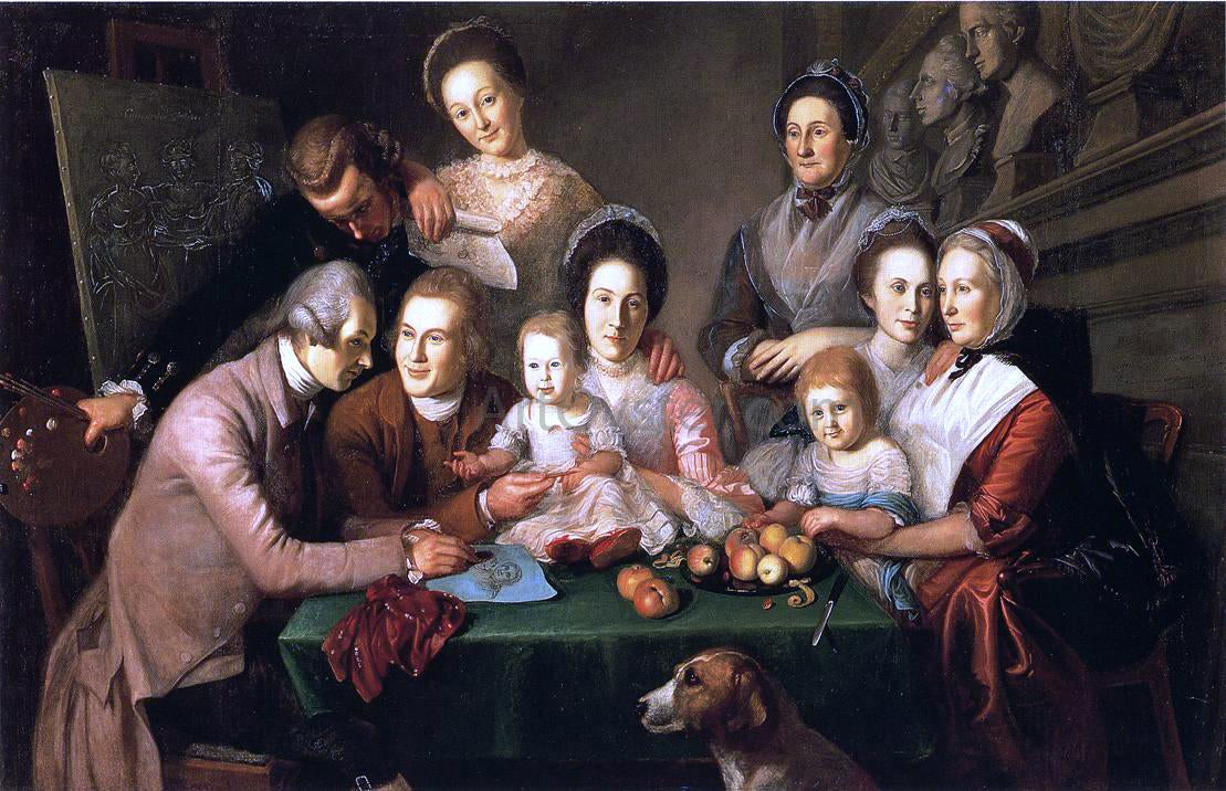 Charles Willson Peale The Peale Family - Canvas Print