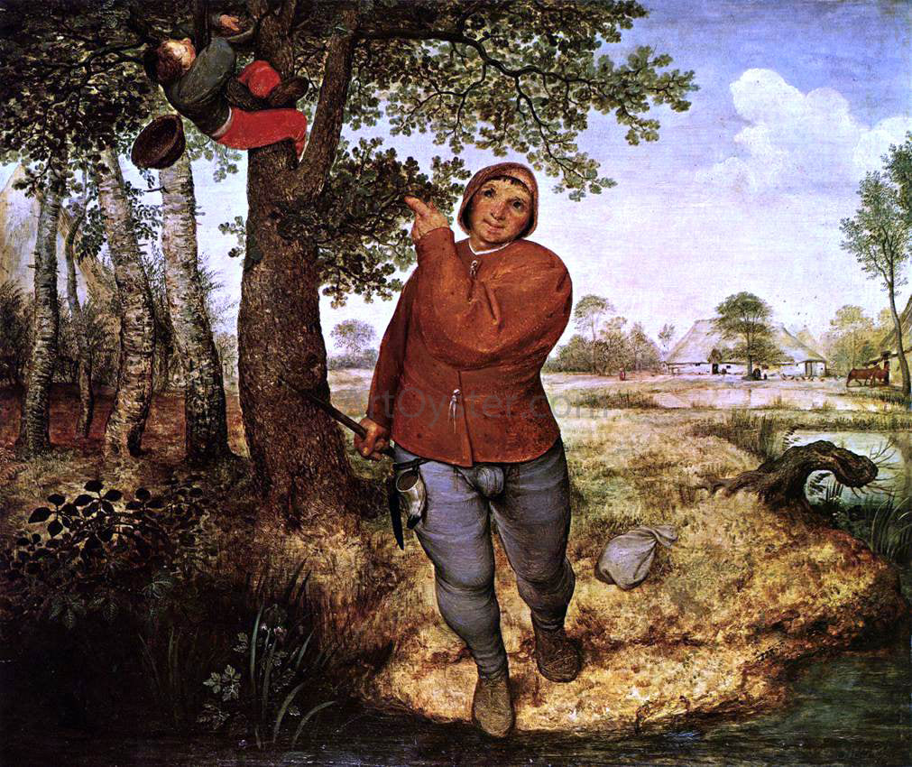 The Elder Pieter Bruegel The Peasant and the Birdnester - Canvas Print