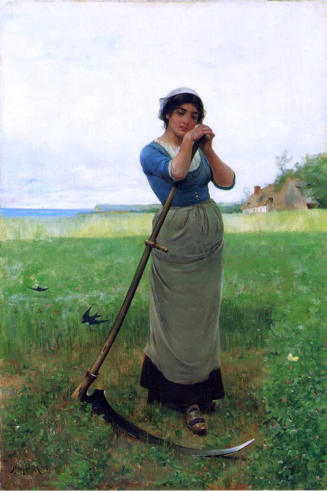 Henry Bacon The Peasant Girl - Canvas Print