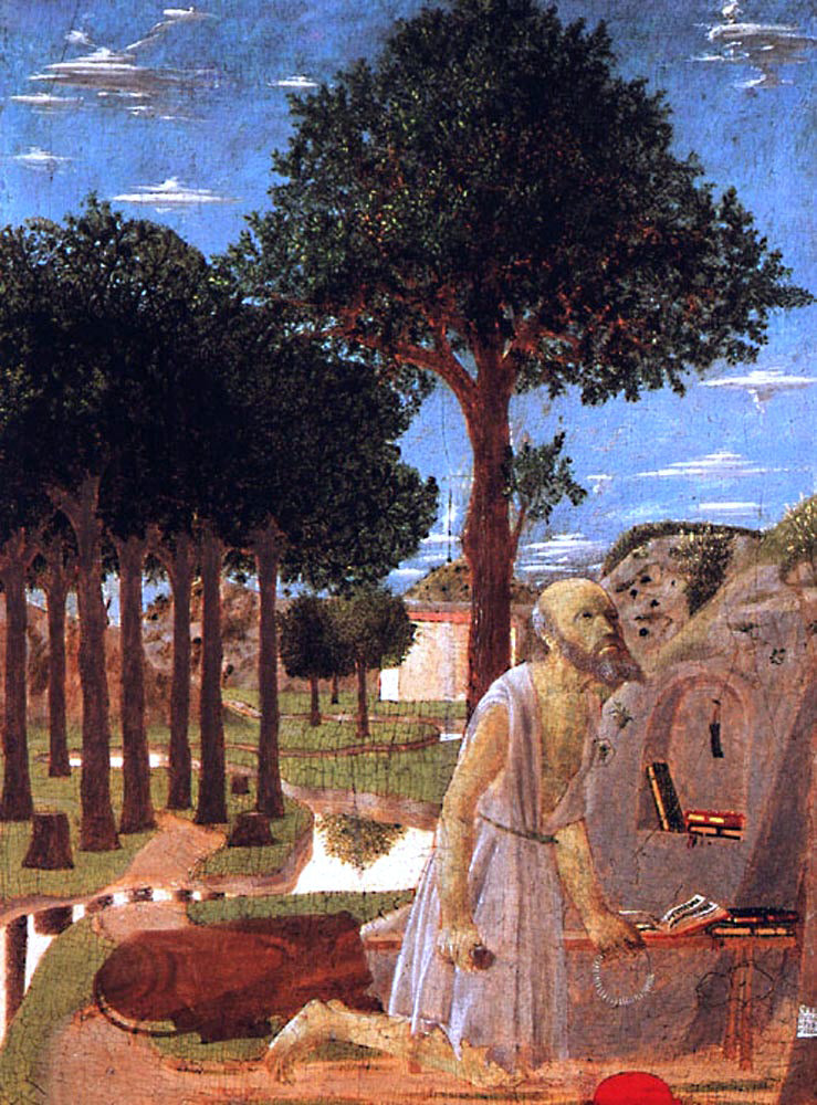 Piero Della Francesca The Penance of St. Jerome - Canvas Print