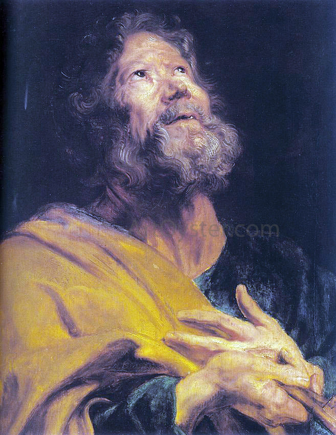 Sir Antony Van Dyck The Penitent Apostle Peter - Canvas Print