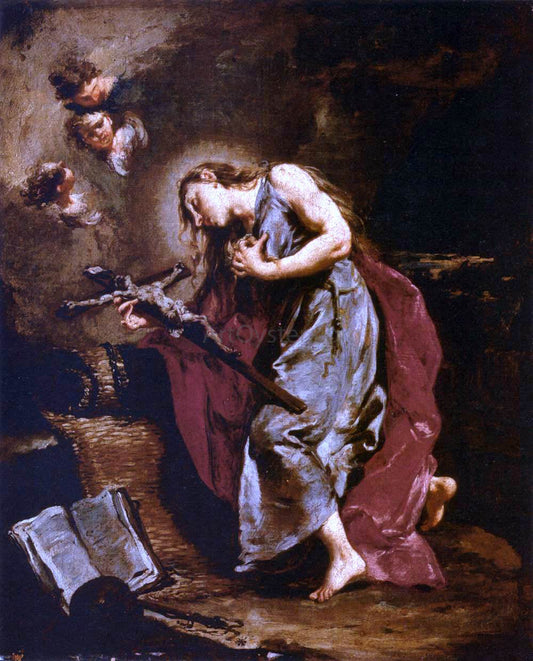 Giambattista Pittoni The Penitent Magdalene - Canvas Print
