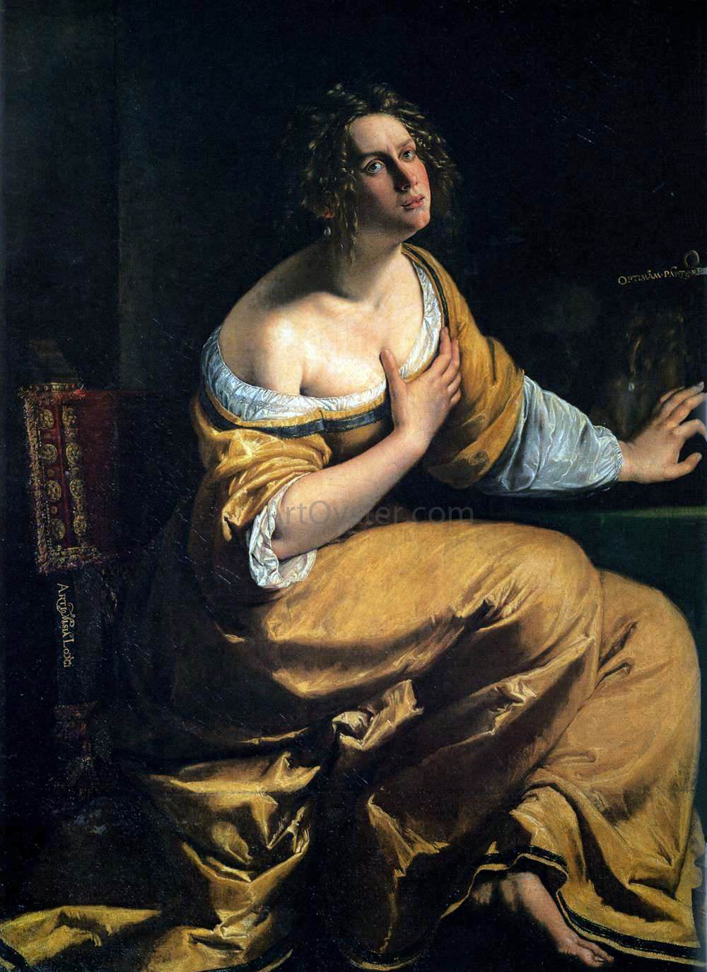 Artemisia Gentileschi The Penitent Mary Magdalen - Canvas Print
