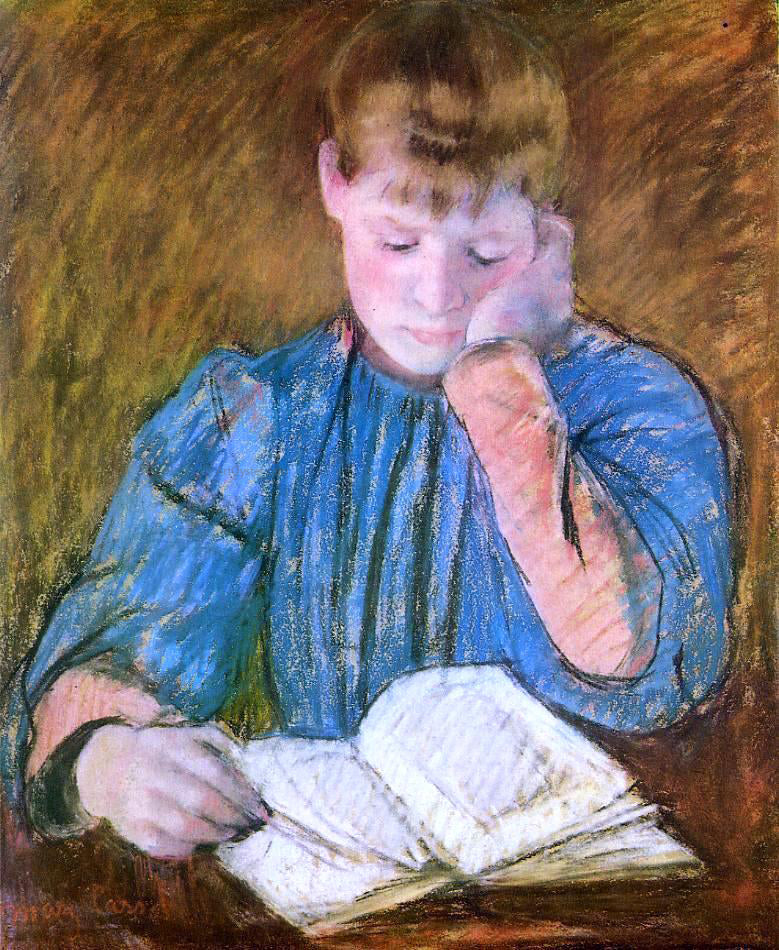 Mary Cassatt The Pensive Reader - Canvas Print