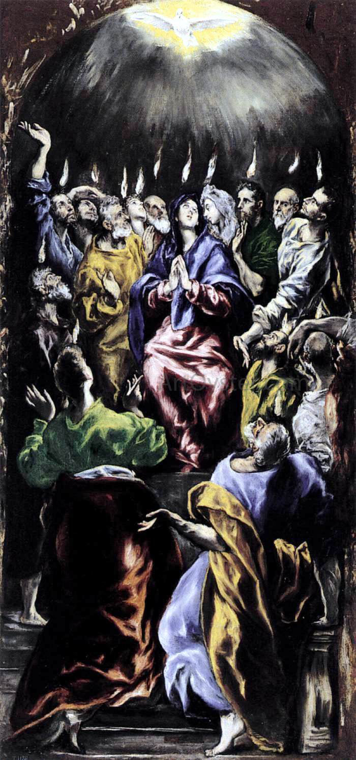 El Greco The Pentecost - Canvas Print