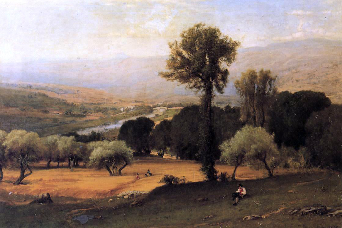 George Inness The Perugian Valley - Canvas Print