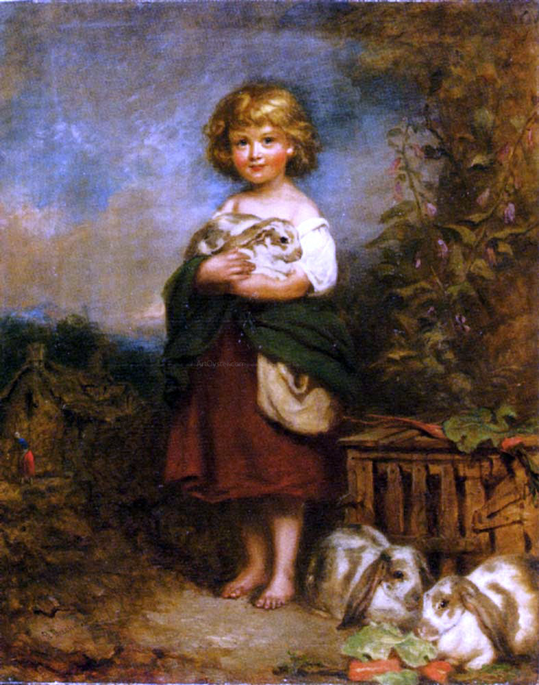 Richard Buckner A Pet Rabbit - Canvas Print