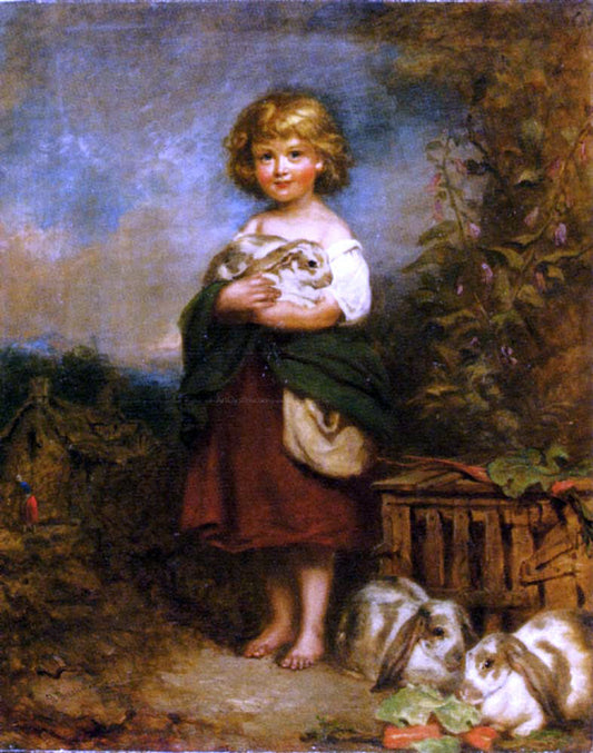 Richard Buckner A Pet Rabbit - Canvas Print