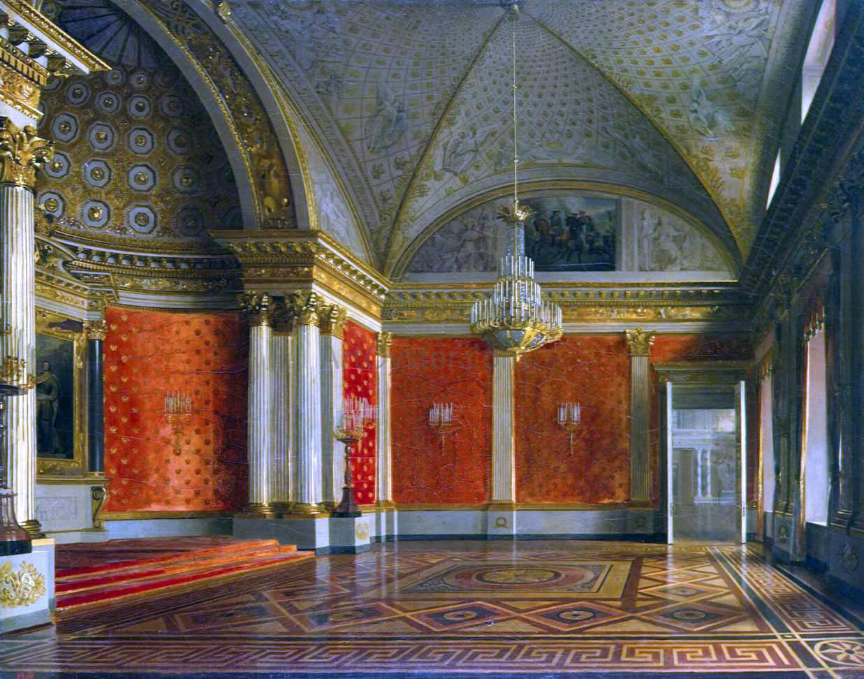 Sergey Konstantinovich Zaryanko The Peter's Room in the Winter Palace - Canvas Print