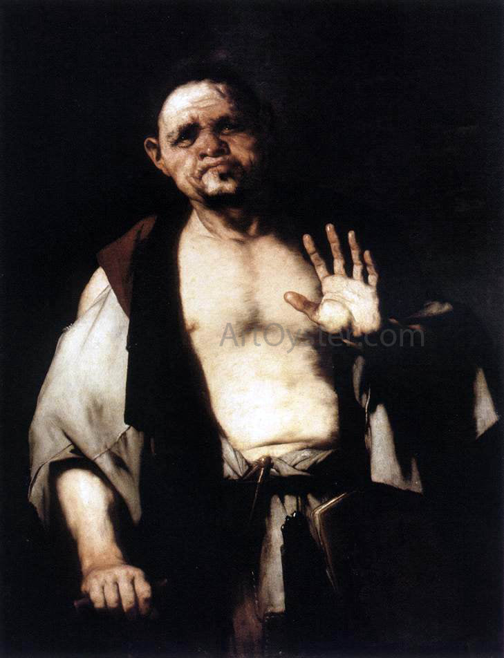 Luca Giordano The Philosopher Cratetes - Canvas Print