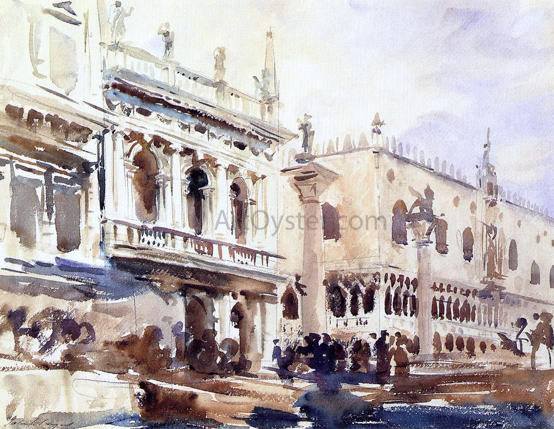 John Singer Sargent The Piazzetta and the Doge's Palace - Canvas Print