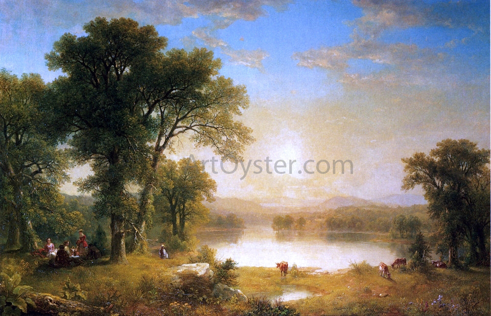 Asher Brown Durand The Picnic, Bolton, New York - Canvas Print