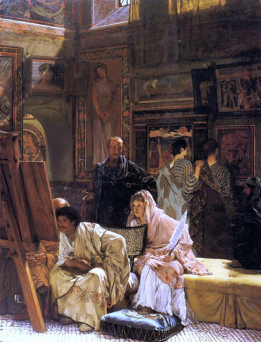 Sir Lawrence Alma-Tadema The Picture Gallery - Canvas Print