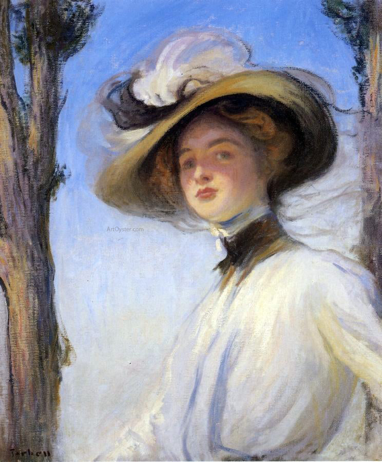 Edmund Tarbell The Picture Hat - Canvas Print