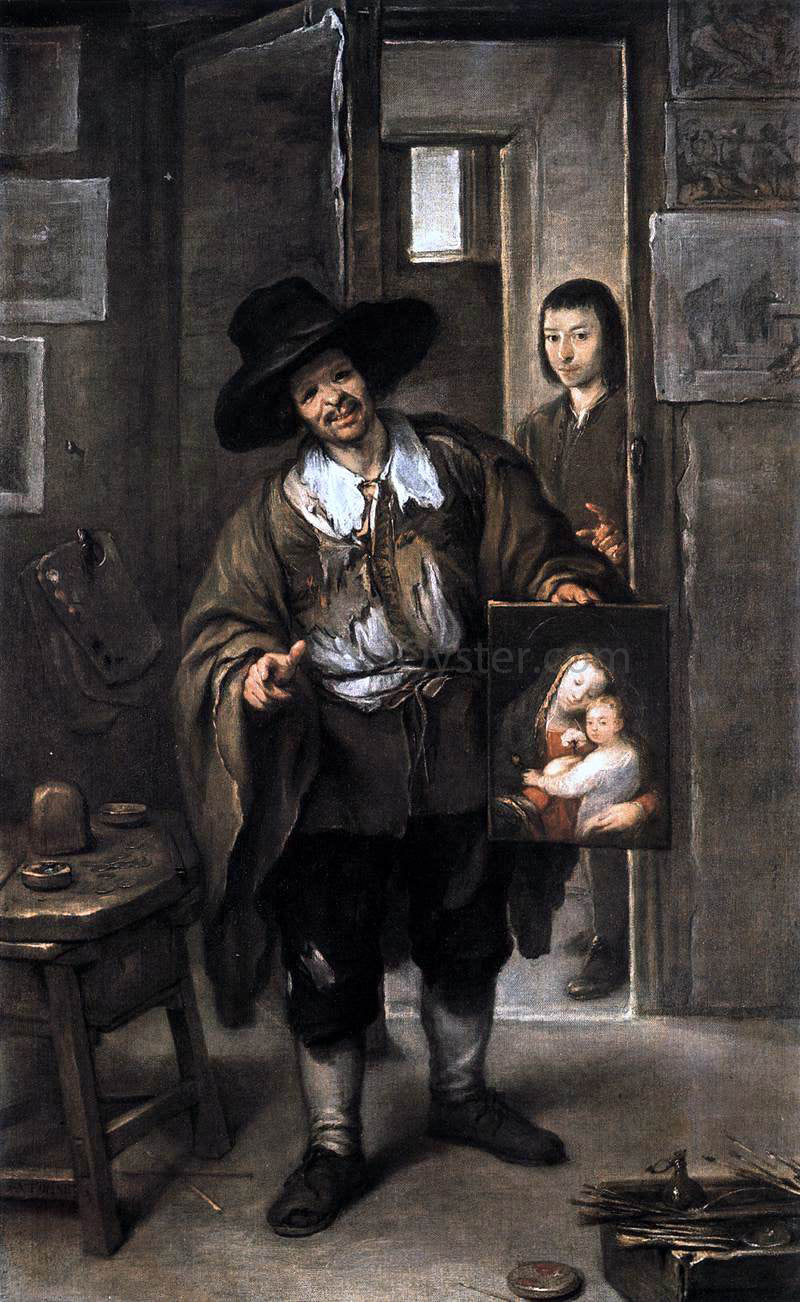 Jose Antolinez The Picture Merchant - Canvas Print