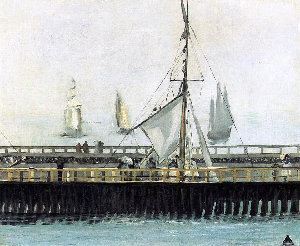 Edouard Manet The Pier at Boulogne - Canvas Print