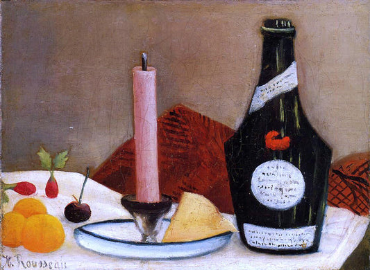 Henri Rousseau The Pink Candle - Canvas Print