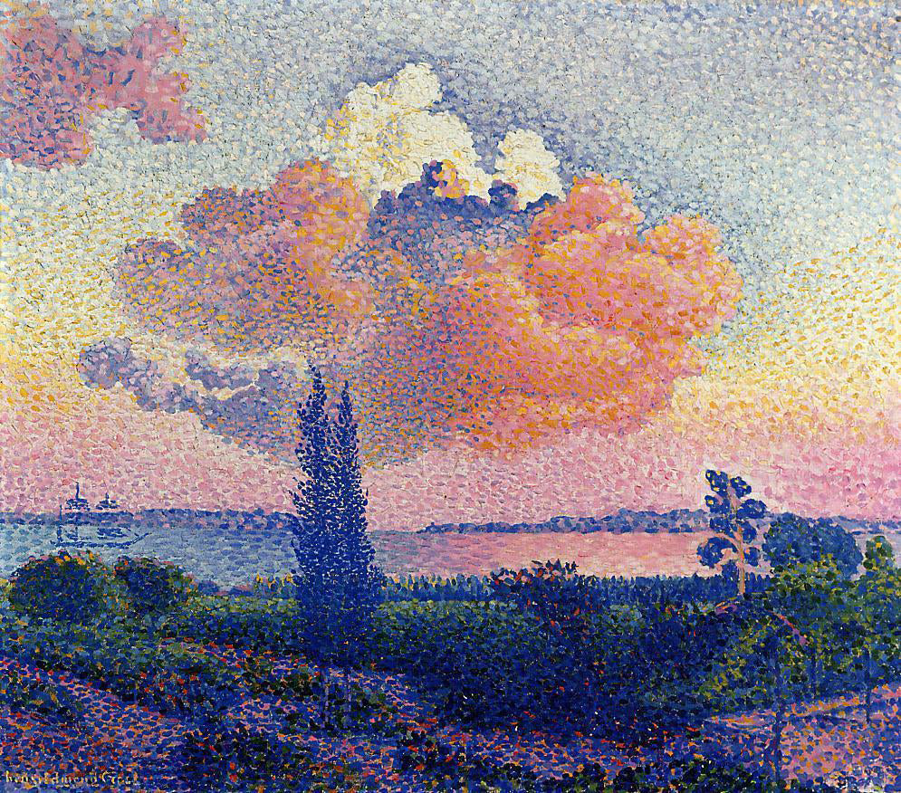 Henri Edmond Cross The Pink Cloud - Canvas Print