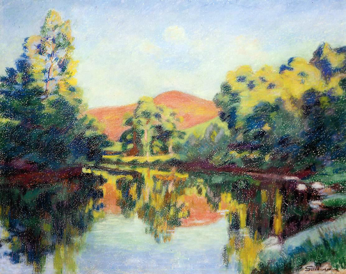 Armand Guillaumin The Pink Mountain - Canvas Print