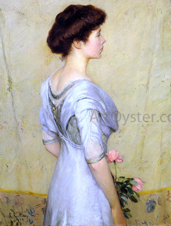 Lilla Cabot Perry The Pink Rose - Canvas Print